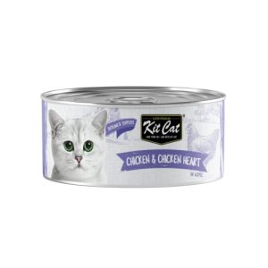 קיט קט שימור עוף ולבבות עוף 80 גרם