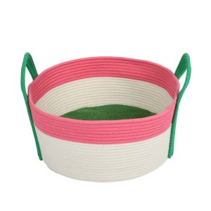 סל בינג' לחתול קוקו ורוד ירוק ( 20*44*44 ס"מ)