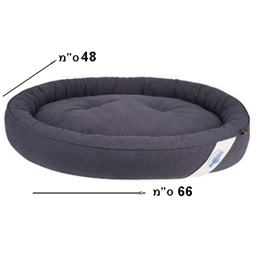 מיטת סופגניה מפנקת לכלבים בצבע אפור