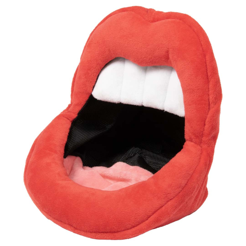 צעצוע לכלבים רך אדום שמח ועצבני בצורת שפתיים 18*18*17 ס"מ