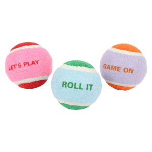 קוקו מארז 3 כדורי טניס 6.4 ס"מ LETS PLAY מיקס צבעים